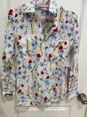 Equipment 100% silk floral blouse NWT